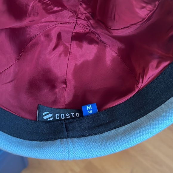 Blue hat with white Pom Pom - Picture 3 of 4